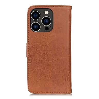 KHAZNEH för iPhone 16 Pro Plånboksfodral - Brun