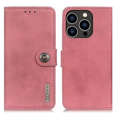 KHAZNEH för iPhone 16 Pro Plånboksfodral - Rosa