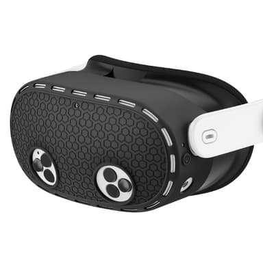 För Meta Quest 3S Skyddsfodral VR Headset Silikonskydd - Svart