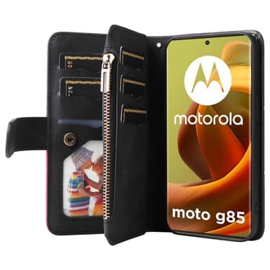 KS Plånboksfodral till Motorola Moto G85 - Svart