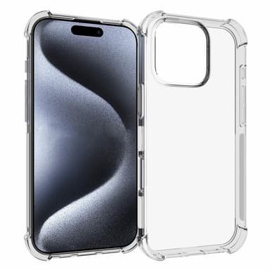Fodral Skal för iPhone 16 Pro Stötdämpade Förstärkta hörn TPU
