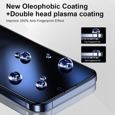För iPhone 16 Pro Max Anti-spion Privacy Skärmskydd i härdat glas
