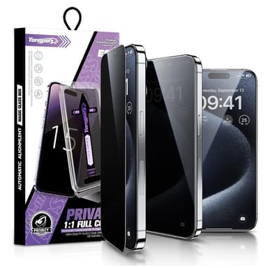 För iPhone 16 Pro Max Anti-spion Privacy Skärmskydd i härdat glas