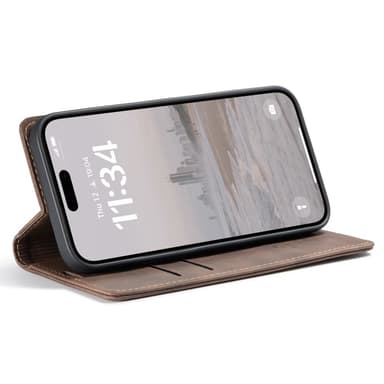 CASEME Plånboksfodral iPhone 16 - Coffee