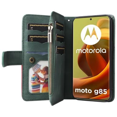 KS Plånboksfodral till Motorola Moto G85 - Grön