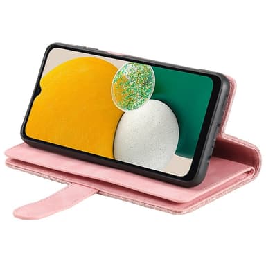 För Samsung Galaxy A16 5G / A16 4G Fodral med Dragkedja och 9 Kortplatser