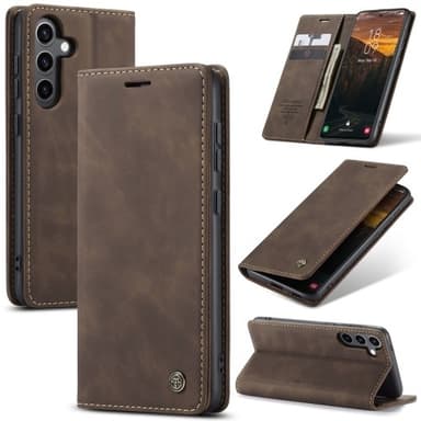 CASEME Plånboksfodral Samsung Galaxy S24 FE - Coffee