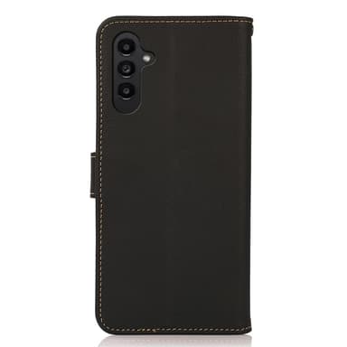 KHAZNEH För Samsung Galaxy S24 FE Fodral i Äkta Koskinn - Svart