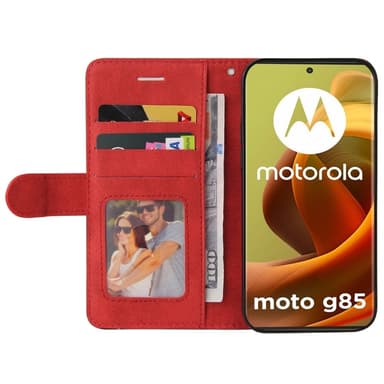 KT Plånboksfodral till Motorola Moto G85 - Röd