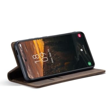 CASEME Plånboksfodral Samsung Galaxy S24 FE - Coffee