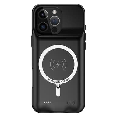 För iPhone 16 Pro Portable Charger Case 7000mAh PowerBank kompatibel med MagSafe
