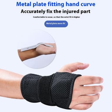 armband handledsstöd aluminiumplatta för karpaltunnel artrit - höger hand
