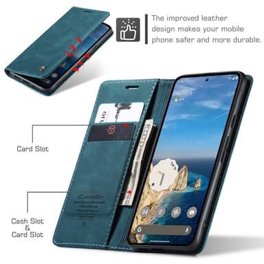 CASEME För Google Pixel 9 Pro / Pixel 9 Fodral Stativ Telefonfodral