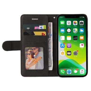 KT Plånboksfodral till iPhone 15 - Svart