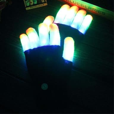 LED-handskar lyser upp blinkande handskar Fest Maskerad Roligt