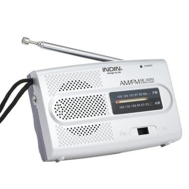INDIN BC-R28 AM FM Portabel Bärbar fickradio med minihögtalare