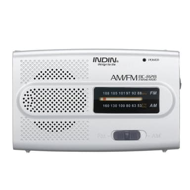 INDIN BC-R28 AM FM Portabel Bärbar fickradio med minihögtalare