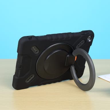 PEPKOO iPad 9.7 (2017/2018) / iPad Air Extreme Armor - Svart 360 graders svängbart stativ