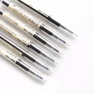 0,35 mm Gel Penna Roller Ball Pennor Student Exam - Svart 3 St