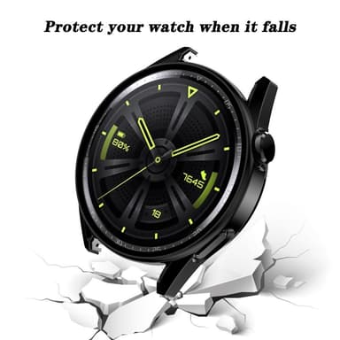 Huawei Watch GT 3 42mm Svart Ram med härdat glas