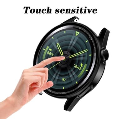 Huawei Watch GT 3 42mm Svart Ram med härdat glas