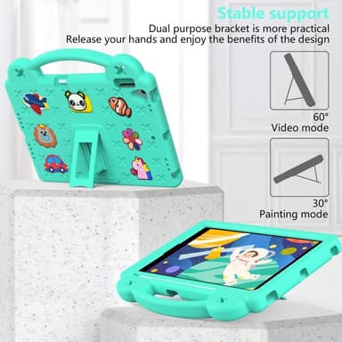 Apple iPad 10.2 2021 2020 2019 EVA Foam Stand Skal Fodral - Grön