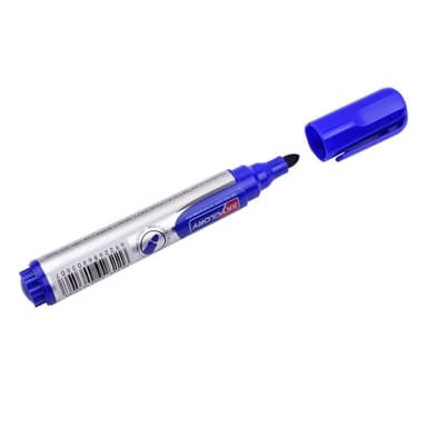 Blå Tusch Permanent Marker Oljebaserad Snabbtorkande Marker Pen Skola Kontor