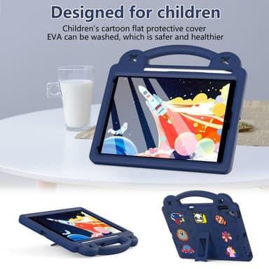 Apple iPad 10.2 2021 2020 2019 EVA Foam Stand Skal Fodral - MörkBlå