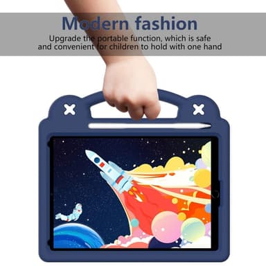 Apple iPad 10.2 2021 2020 2019 EVA Foam Stand Skal Fodral - MörkBlå