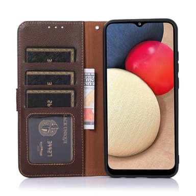 KHAZNEH Samsung Galaxy A14 Plånboksfodral - Brun/Blå