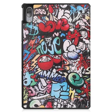 Tri-fold Fodral till Lenovo Tab P11 Pro TB-J706F - Graffiti