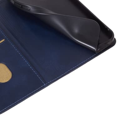 Plånboksställ Telefon Fodral Skal för iPhone 15 - Blå