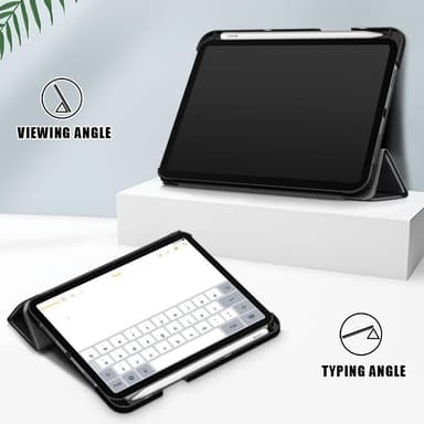 iPad mini 6 (2021) / (2024) Slim Fit Fodral Wake / Sleep - Svart