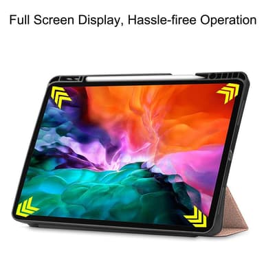 iPad Pro 12.9"" 2021 Slim fit tri-fold fodral - Rose Gold