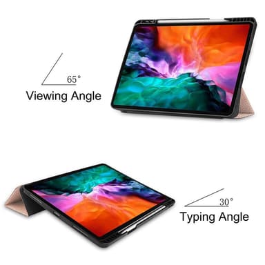 iPad Pro 12.9"" 2021 Slim fit tri-fold fodral - Rose Gold