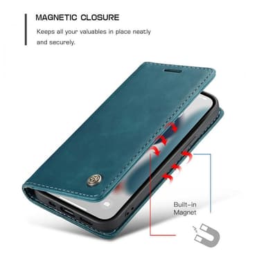 CASEME Plånboksfodral iPhone 13 - Blå