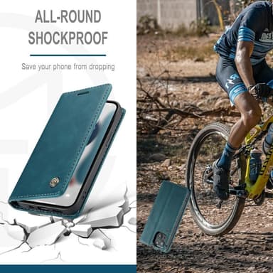 CASEME Plånboksfodral iPhone 13 - Blå