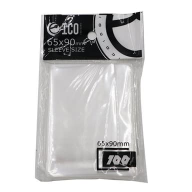 Transparenta Plastfickor för Spelkort 100-pack
