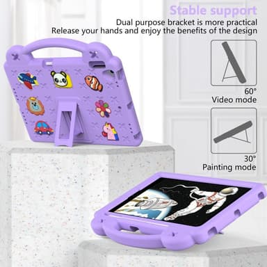 Apple iPad 10.2 2021 2020 2019 EVA Foam Stand Skal Fodral - Lila