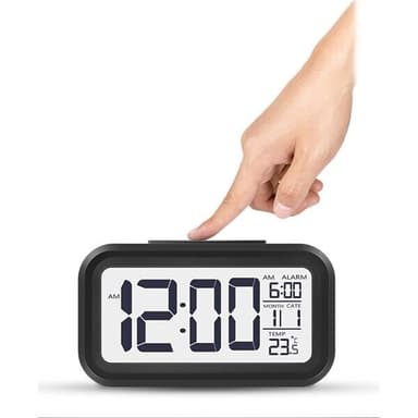 Digital väckarklocka - Svart