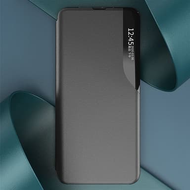 Konstläderfodral med ställ till Samsung Galaxy S24 Ultra - Svart