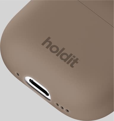Holdit AirPods 4 Silicone fodral (mockabrunt)