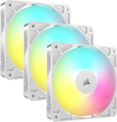 Corsair RS120 ARGB 120mm PWM-fläkt (3-pack, vita)