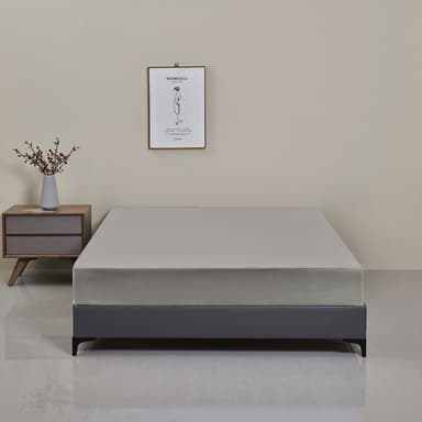 Vattentätt madrasskydd Madrassöverdrag Grå 100x200x30 cm