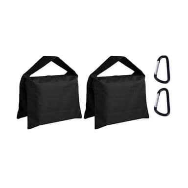 2-pack sandsäckar för kamerastativ och fotobelysning Svart