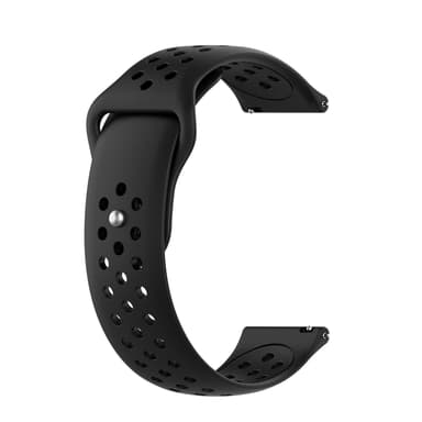 Samsung Gear S3 / Galaxy Watch 46 mm armband 22 mm Svart