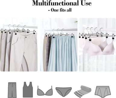 Byx-/kjolgalge med clips 10-pack