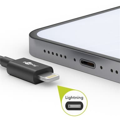 Lightning till USB-C™ laddnings- och synkroniseringskabel, 1 m, vit