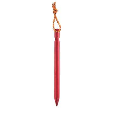 Tältpinnar / markpinnar med ögla 18 cm Aluminium Röd/Orange 8-pack