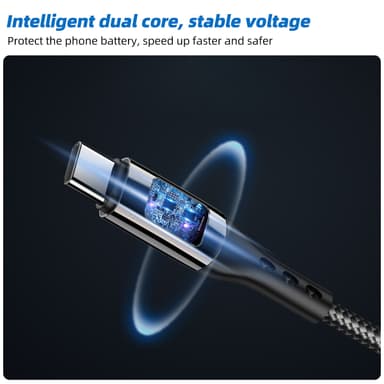 USB-C PD snabbladdningskabel 100 W Svart 2 m